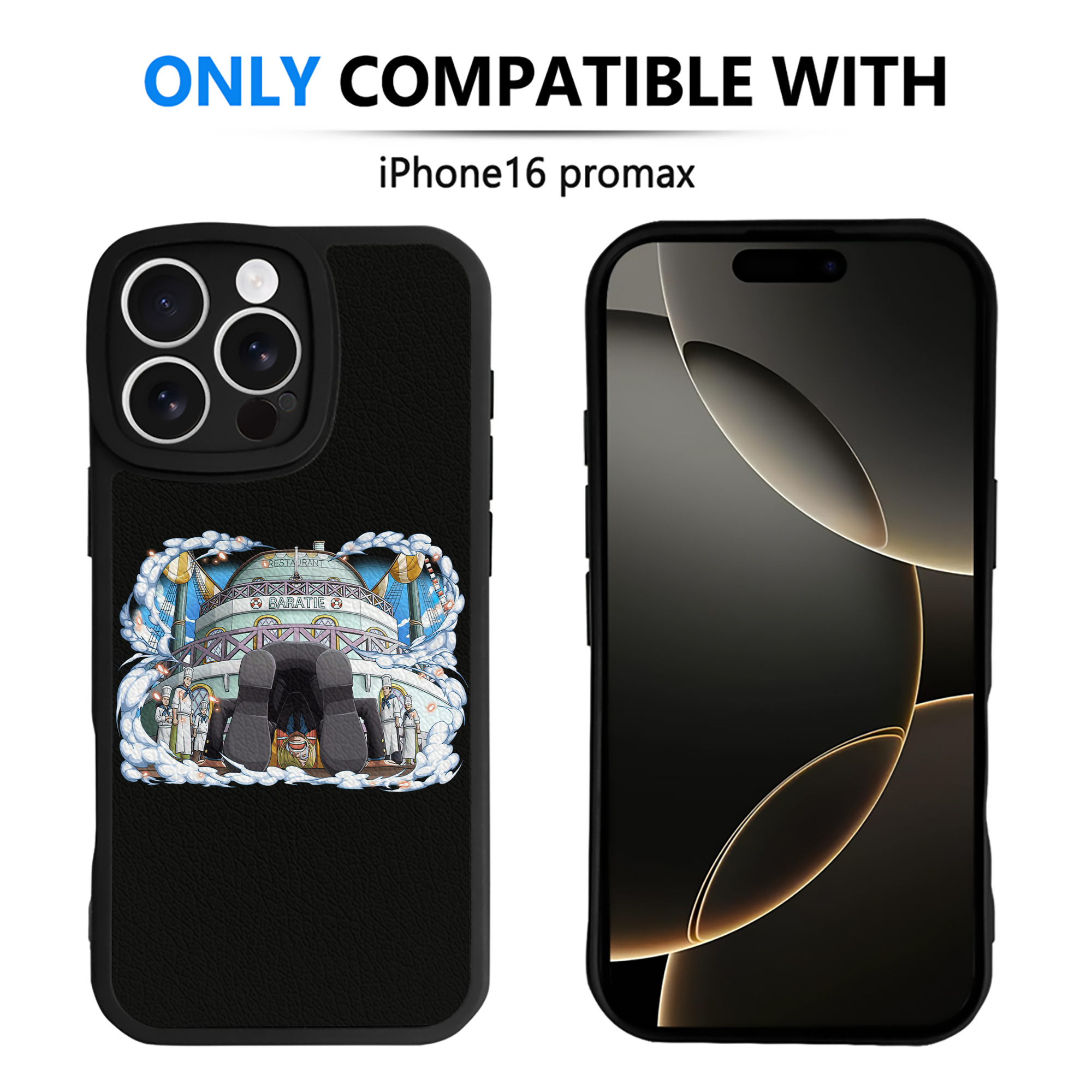 （画像用） ワンピース サンジ ONE PIECE Sanji 【iPhone 16シリーズ対応】シリコンスマホケース（レザー調） 材質：シリコン